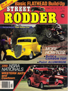 STREET RODDER 1984 OCT - FLATHEAD REBUILD, HUMPBACK GETS A CARSON-TYPE TOP